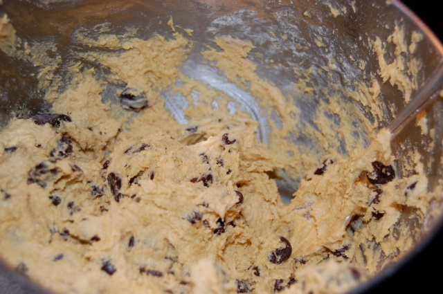 Gluten free garbanzo flour cookie dough chocolate chips