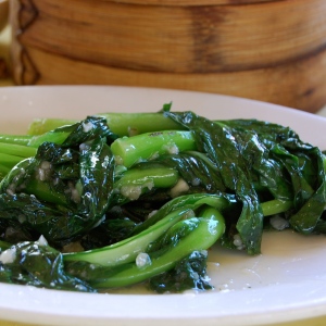 Gai Lan - Chinese Broccoli with Garlic and Ginger